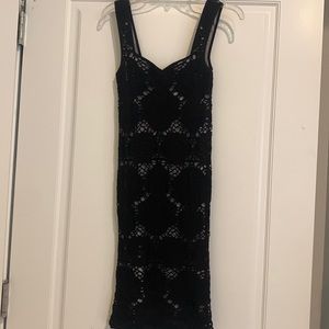 Black mini lace bodycon XS/S